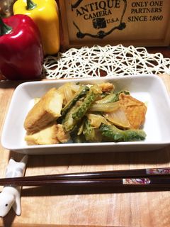 厚揚げとゴーヤの味噌炒め-レシピのメイン写真