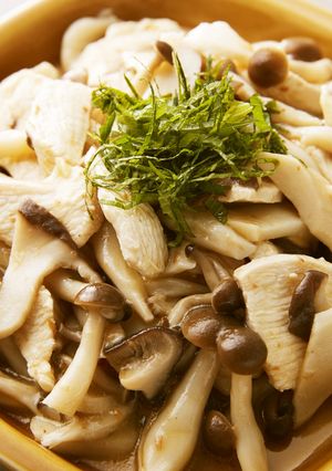きのこと鶏肉の梅肉風味マリネ-レシピのメイン写真