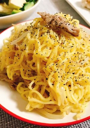 インスタント！焼きレモン塩ラーメン:-)-レシピのメイン写真