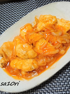 安くてヘルシー!鶏むね肉で鶏チリソース!-レシピのメイン写真