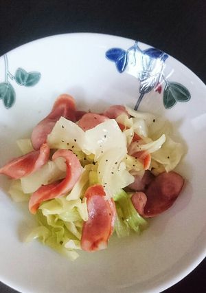 うまみ‼キャベツとあらびきのレンジ蒸し-レシピのメイン写真