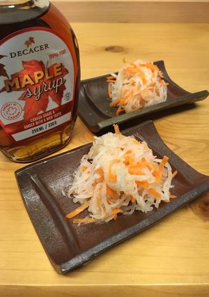 メープルシロップで作る♪大根なます-レシピのメイン写真