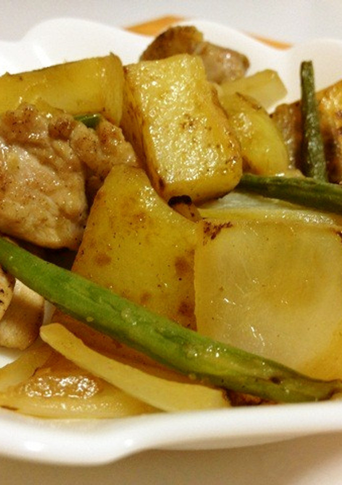 じゃがいもと鶏肉の柚子胡椒炒め-レシピのメイン写真