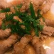 エノキ豚肉ロールオニオンソース焼き