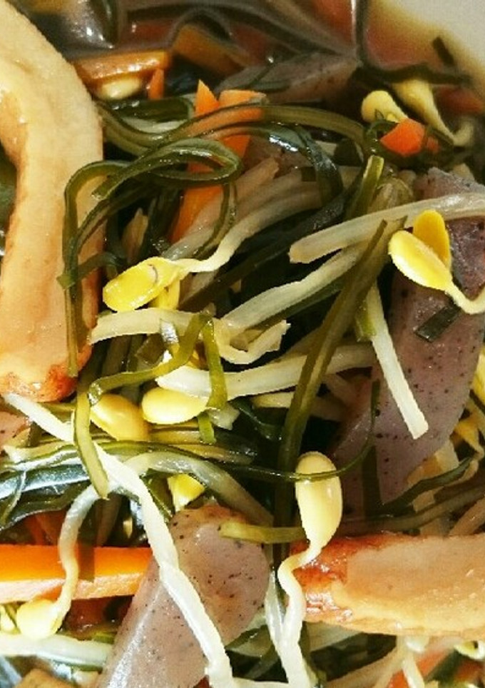 切り昆布と大豆もやしの炒め煮-レシピのメイン写真