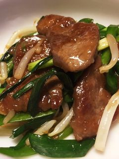 牛肉とニラのオイスターソース炒め-レシピのメイン写真