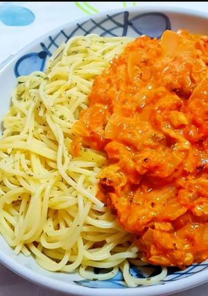 ツナマヨでアレンジ✿トマトソースパスタ-レシピのメイン写真