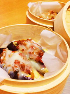 ジューシー蒸し茄子☆蒸籠でトマトグラタン-レシピのメイン写真