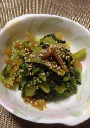 簡単♪♪中華クラゲとチンゲン菜炒め-レシピのメイン写真