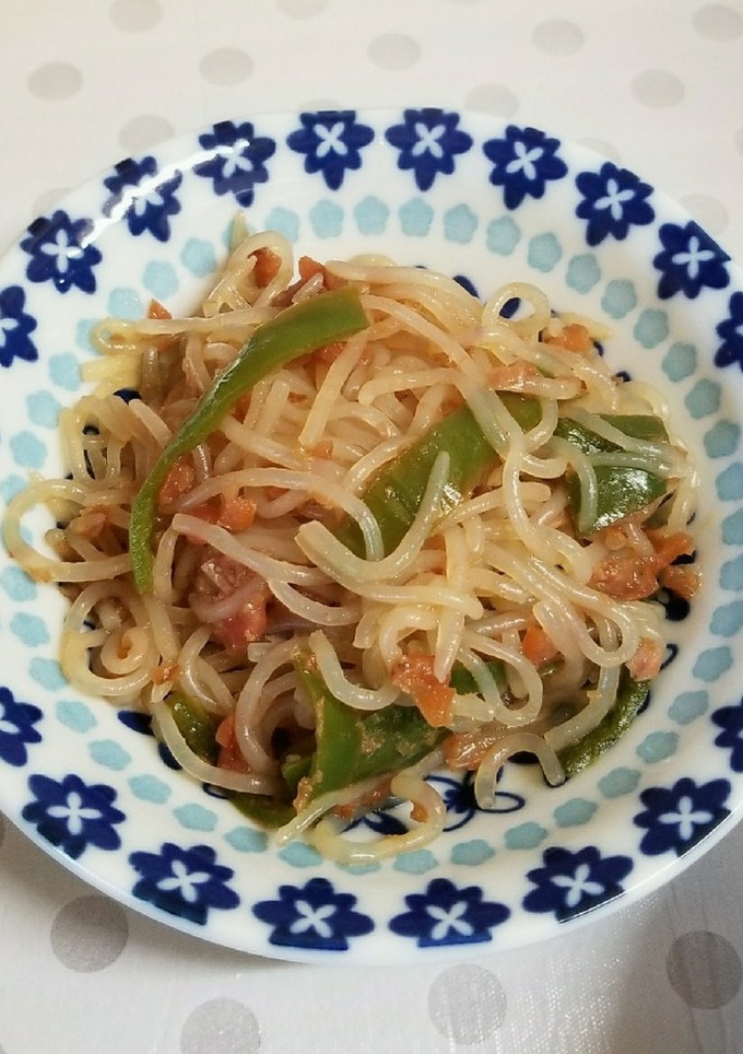 しらたきとピーマンの炒め煮・梅和え-レシピのメイン写真