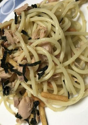 お茶漬けツナパスタ-レシピのメイン写真