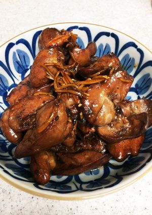 鶏の肝甘辛煮-レシピのメイン写真