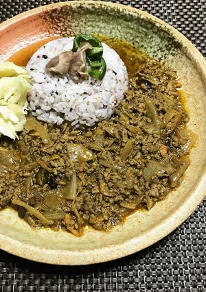 海老出汁香る牛豚キーマカレー-レシピのメイン写真