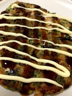 ヘルシー♫大葉とレタスの変わりお好み焼き-レシピのメイン写真