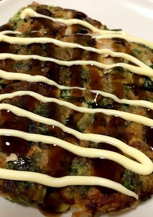 ヘルシー♫大葉とレタスの変わりお好み焼き-レシピのメイン写真