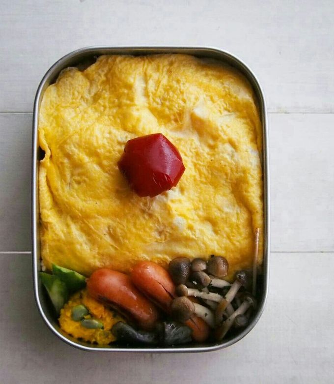 オムライス弁当＊ケチャップの裏技-レシピのメイン写真