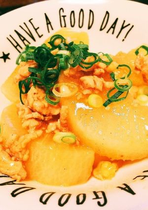 だし染み込む大根のそぼろあんかけ♪-レシピのメイン写真