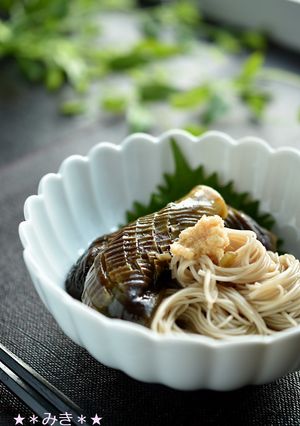 なすそうめん（なすと素麺の炊いたん）-レシピのメイン写真