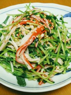 カニかまと豆苗のササッと炒め-レシピのメイン写真