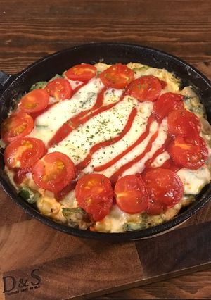 簡単♡オクラポテトのスパニッシュオムレツ-レシピのメイン写真
