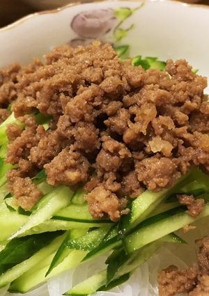 簡単！春雨と甘辛ひき肉サラダ☆-レシピのメイン写真