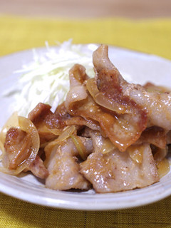 生姜みそぽん酢で★豚バラ肉の生姜焼き-レシピのメイン写真