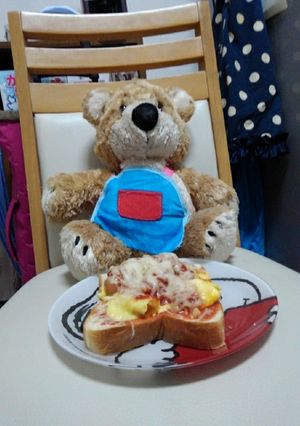 みーちゃん特製パンピザ！！！-レシピのメイン写真