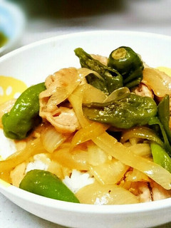 豚肉と獅子唐のコク旨豚丼♥簡単☆-レシピのメイン写真