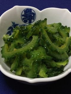 お庭のゴーヤーでお手軽おひたし-レシピのメイン写真