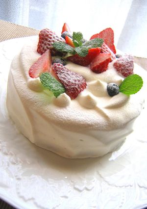 スプーンとナイフで☆デコレーションケーキ-レシピのメイン写真