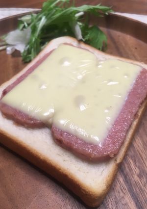 ズボラさんのスパムトースト-レシピのメイン写真