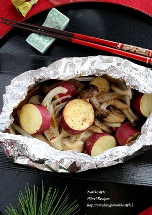 きのことさつまいものバターホイル焼き-レシピのメイン写真