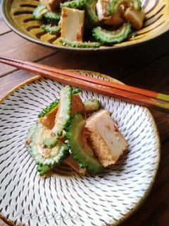 ゴーヤと厚揚げのおかか醤油炒め-レシピのメイン写真