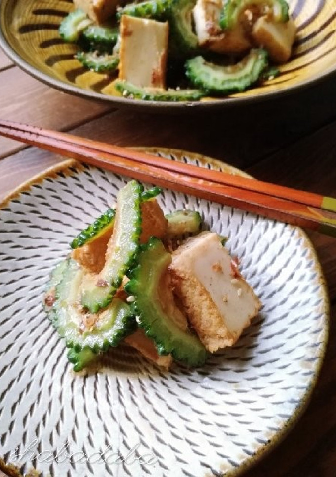 ゴーヤと厚揚げのおかか醤油炒め-レシピのメイン写真