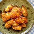 鶏ささ身で!揚げない鶏唐の甘酢ごま和え