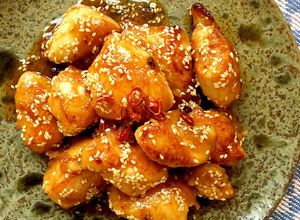 鶏ささ身で！揚げない鶏唐の甘酢ごま和え-レシピのメイン写真