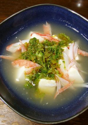 ブロッコリーのこぶおろし温豆腐-レシピのメイン写真