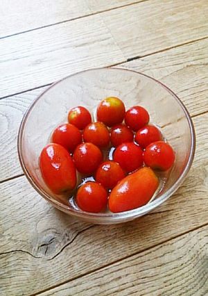 簡単！リンゴ酢ハニーのプチトマト漬け-レシピのメイン写真