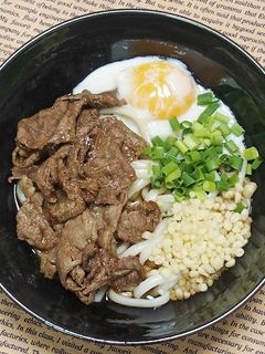 牛肉温玉ぶっかけうどん-レシピのメイン写真