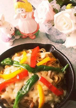 レトルトカレーで10分！カレー焼きパスタ-レシピのメイン写真