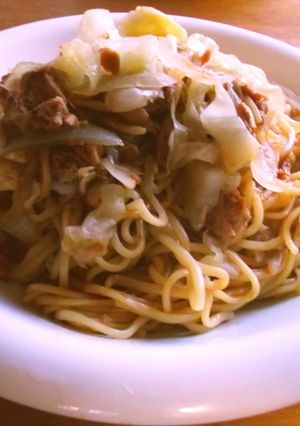 ツナとキャベツの焼きそば-レシピのメイン写真