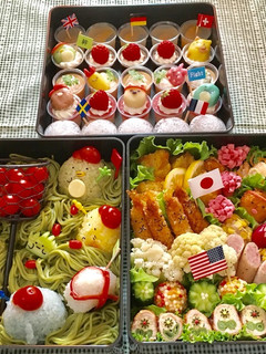 赤組☆すみっコぐらし 運動会キャラ弁-レシピのメイン写真