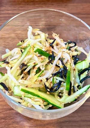 やみつき♪もやしときゅうりの塩昆布ナムル-レシピのメイン写真