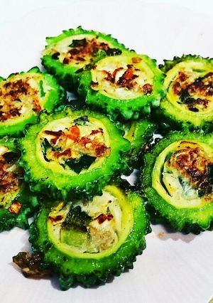 余った餃子の種でゴーヤの肉詰め-レシピのメイン写真