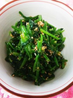 簡単だけど味深い♪ほうれん草のごま和え-レシピのメイン写真