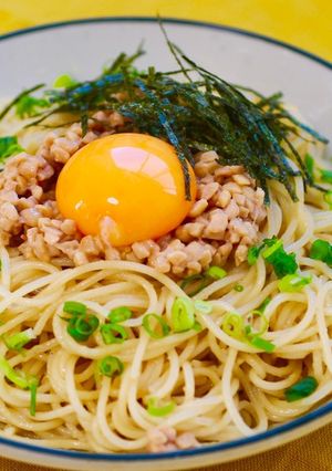 納豆クリームパスタ-レシピのメイン写真