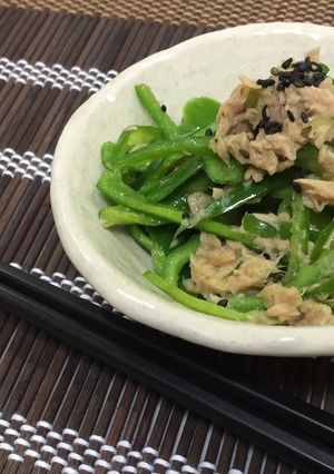 レンジで簡単おつまみ☆和風無限ピーマン-レシピのメイン写真