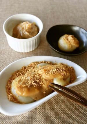 大豆の栄養たっぷり！きな粉クリーム白玉-レシピのメイン写真