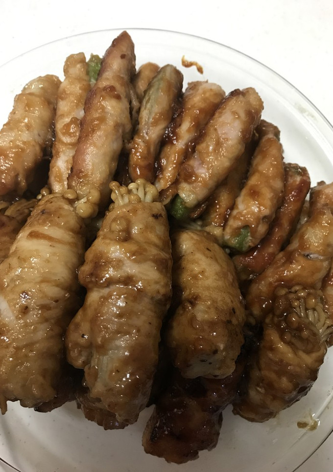 おくら、えのきの肉巻き-レシピのメイン写真