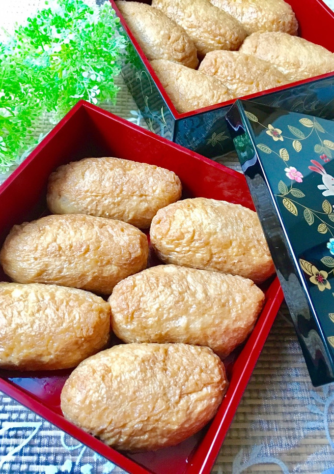 砂糖で油抜き？やさしい味の簡単いなり寿司-レシピのメイン写真